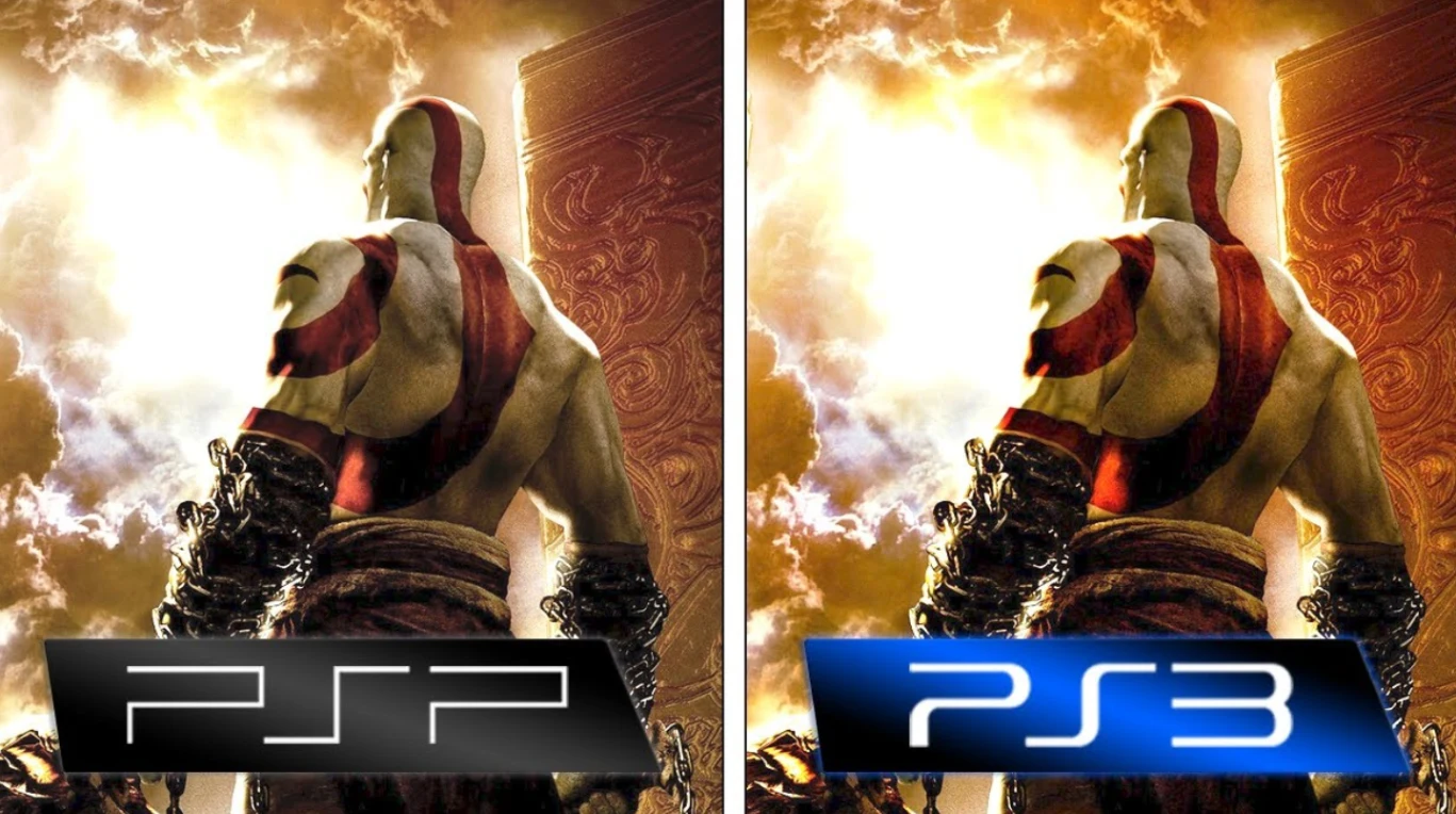 Versi HD texture pack membuat Chains of Olympus terlihat seperti remaster PS3 saat dirender 5x di PPSSPP Gold 1.18.1. Foto: PPSSPP Community