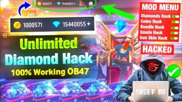 Download Free Fire Mod Diamond 999999 2025: Terbaru & Aman 2 Link download Free Fire Mod Diamond 999999 terbaru 2025, aman?