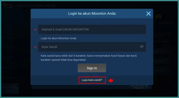 Kata sandi moonton yang Valid: Cara Membuat Akun Lebih Aman 2 Buat kata sandi Moonton valid, akun lebih aman.