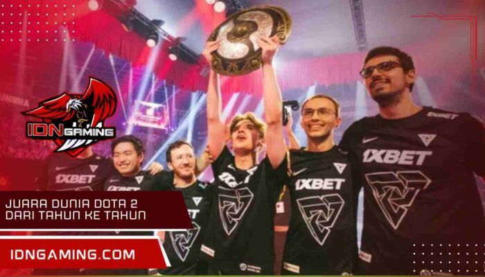 Juara dunia Dota 2 dari tahun ke tahun: Daftar Lengkap Timnya