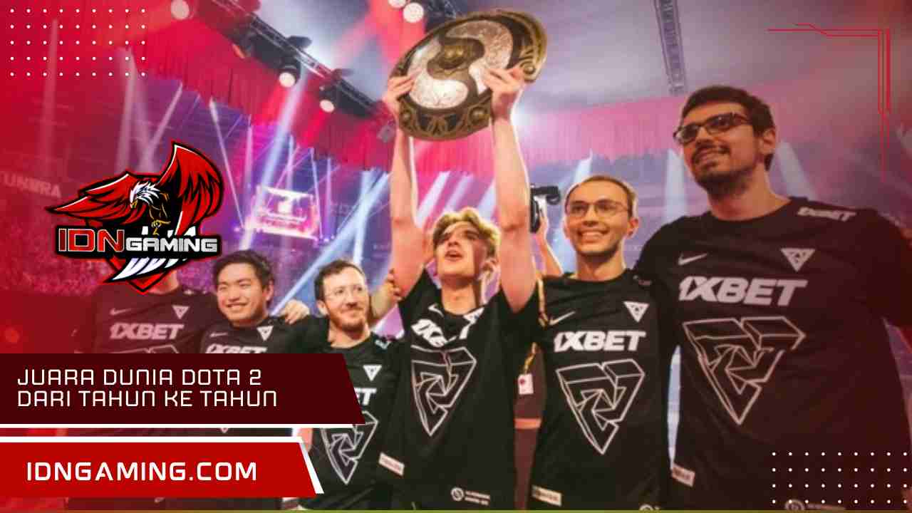 Juara dunia Dota 2 dari tahun ke tahun: Daftar Lengkap Timnya