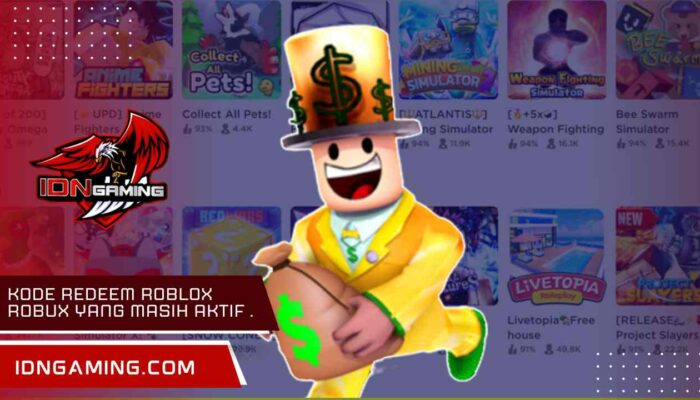 Kode Redeem Roblox Robux yang masih aktif hari ini 2025.