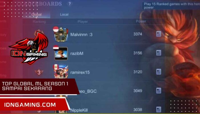 Top Global ML Season 1 Sampai Sekarang, Ini Daftarnya