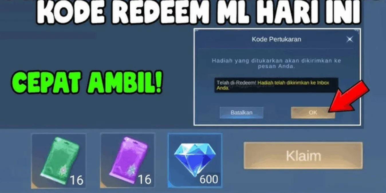 Dapatkan skin epic gratis dengan kode redeem ML terbaru!