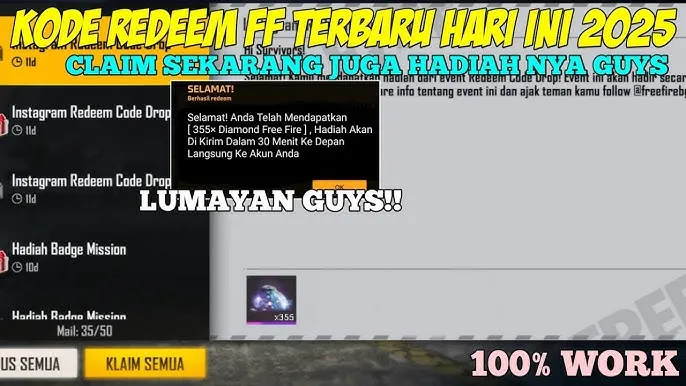 Dapatkan skin langka, diamond, dan item eksklusif lain.