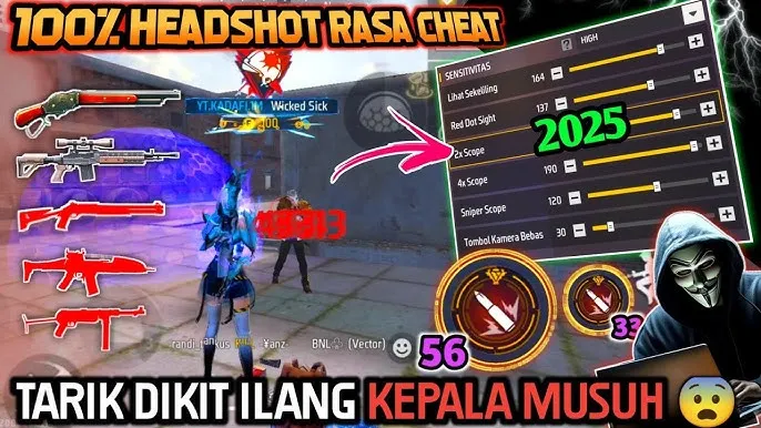 Sensitivitas FF Terbaru 2025: Headshot Tanpa Lag