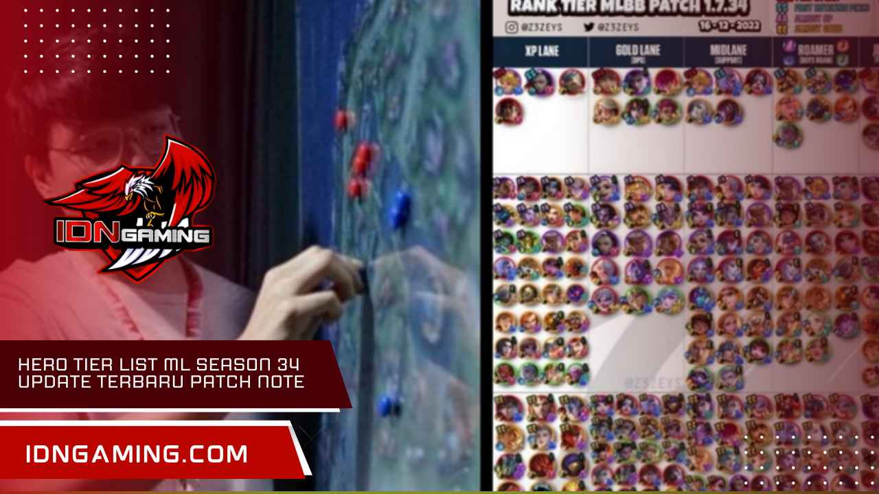 Hero Tier List ML Season 34 Update Terbaru Patch Note