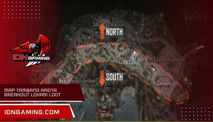 Map tambang Arena Breakout Lokasi Loot Legendaris 2025