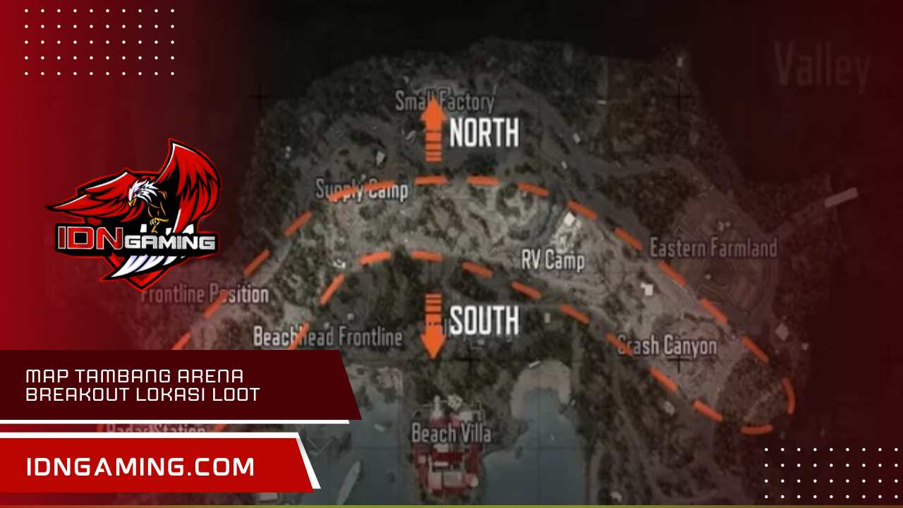 Map tambang Arena Breakout Lokasi Loot Legendaris 2025