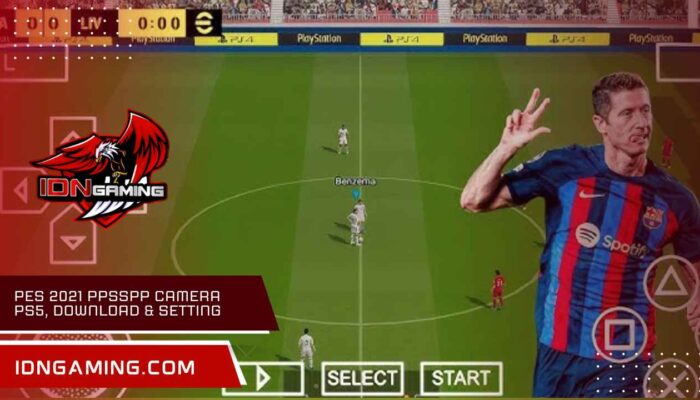 PES 2021 PPSSPP Camera PS5, Download & Setting Terbaik