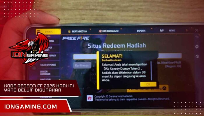 Kode Redeem Ff 2025 Hari Ini Yang Belum Digunakan | Valid