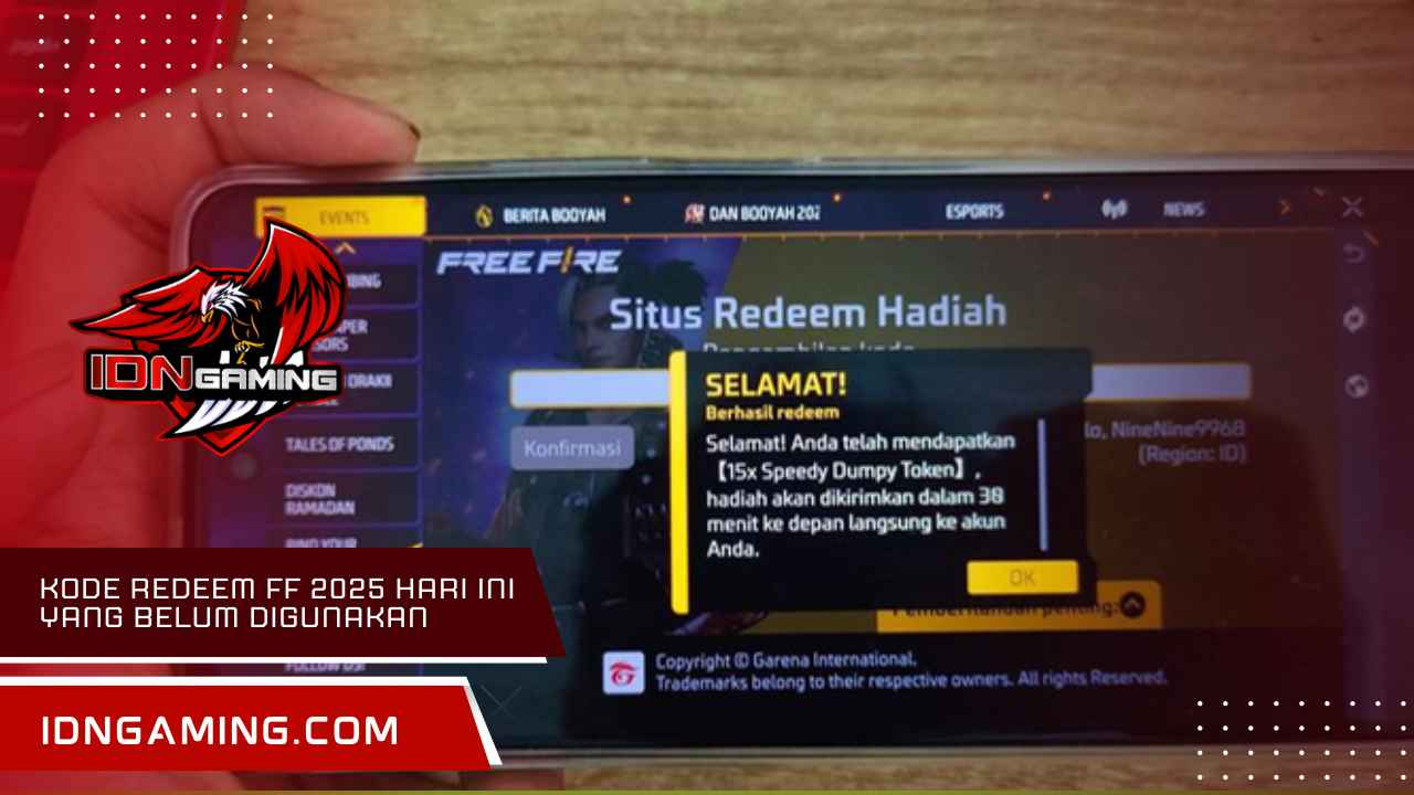 Kode Redeem Ff 2025 Hari Ini Yang Belum Digunakan | Valid