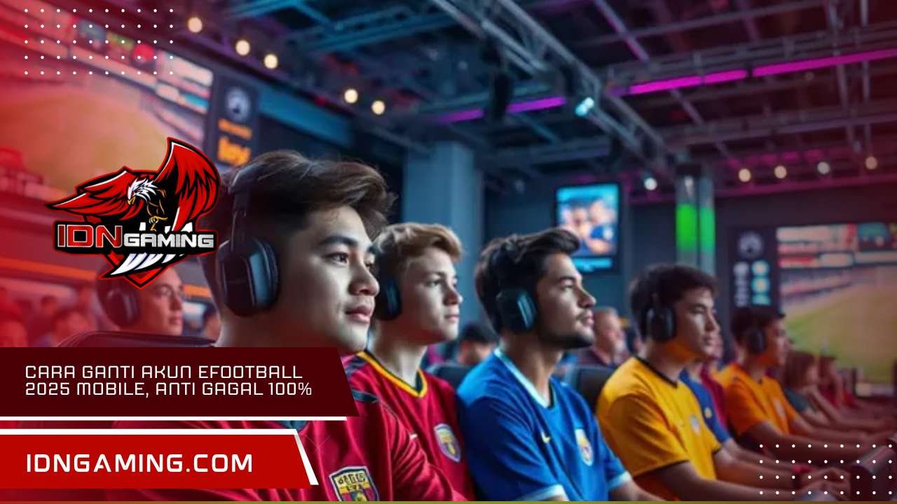 Cara ganti akun eFootball 2025 mobile, Anti Gagal 100%