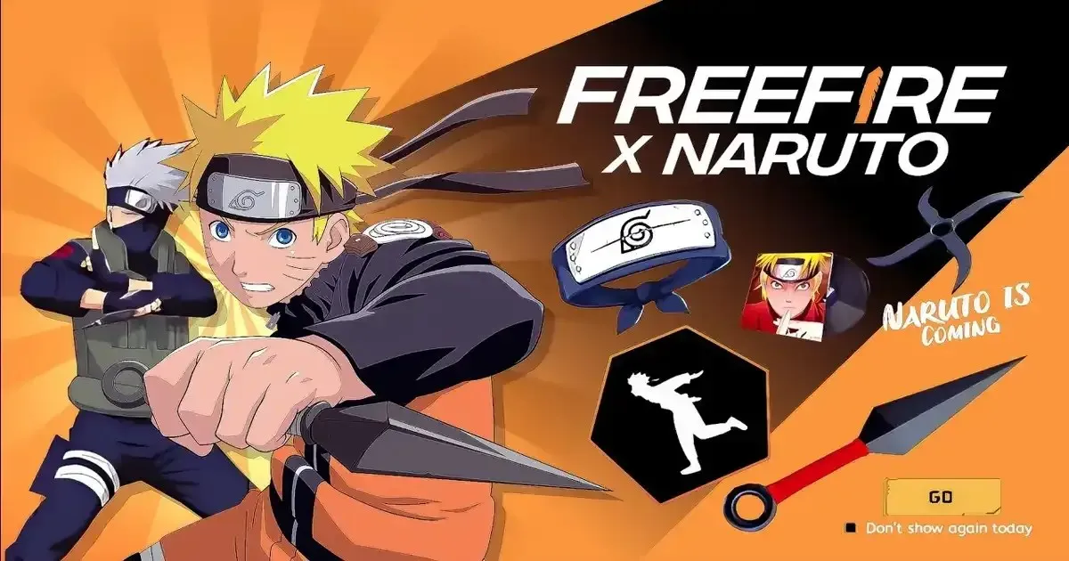 Event Free Fire x Naruto, hadiah gratis & tanggal rilis