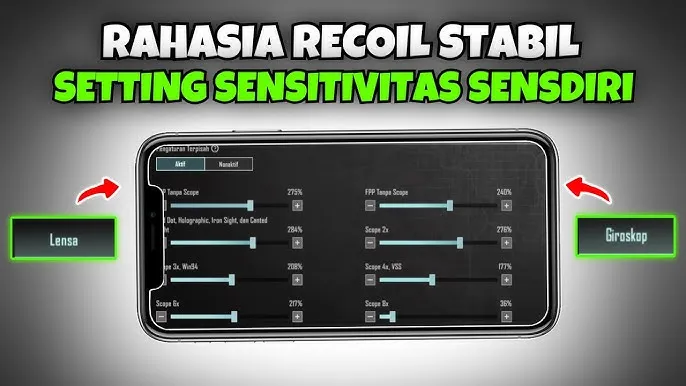 Kode Sensitivitas PUBG Gyro Android 2025, Main Makin Jitu