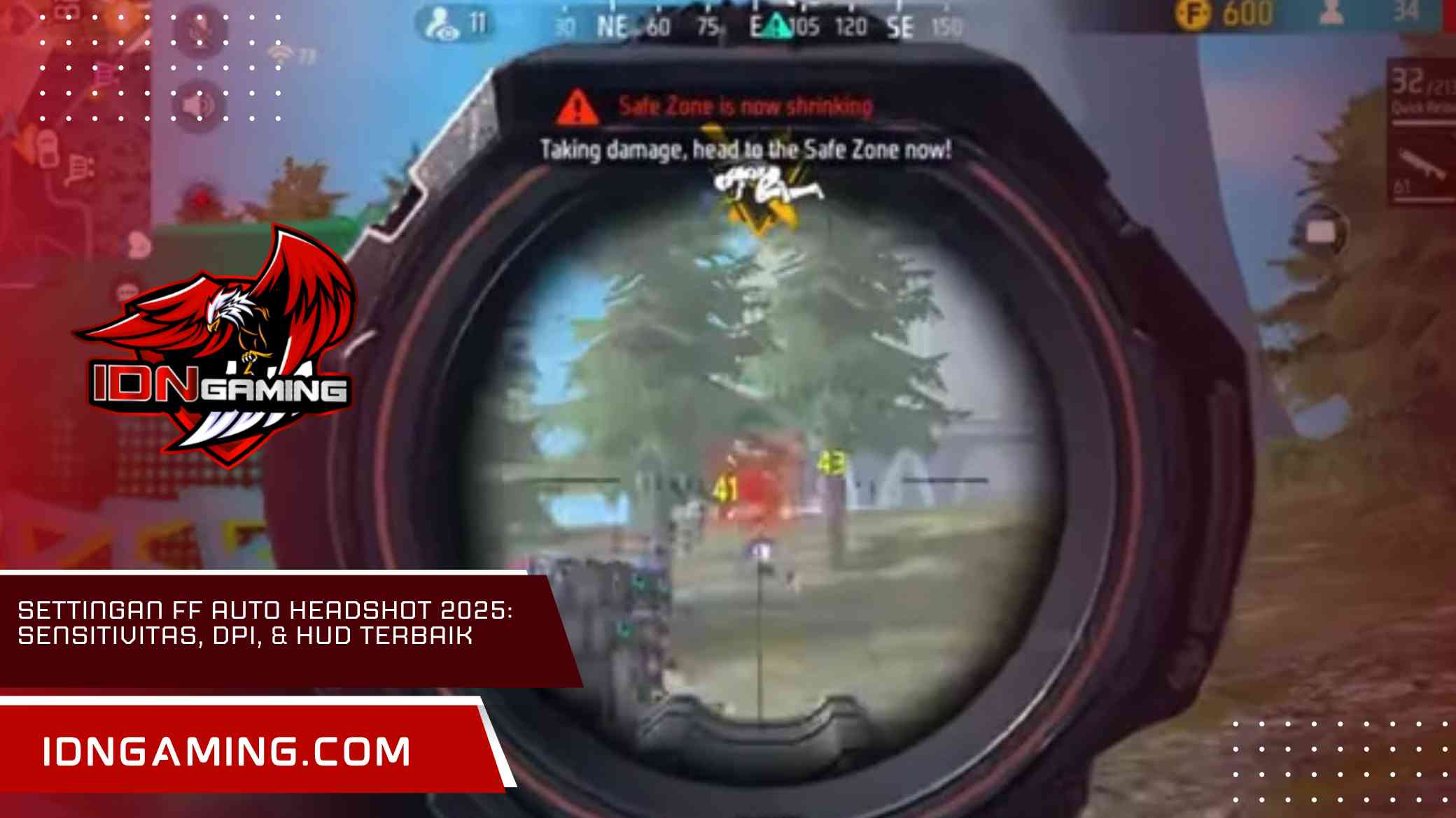 Settingan FF Auto Headshot 2025: Sensitivitas, DPI, & HUD Terbaik