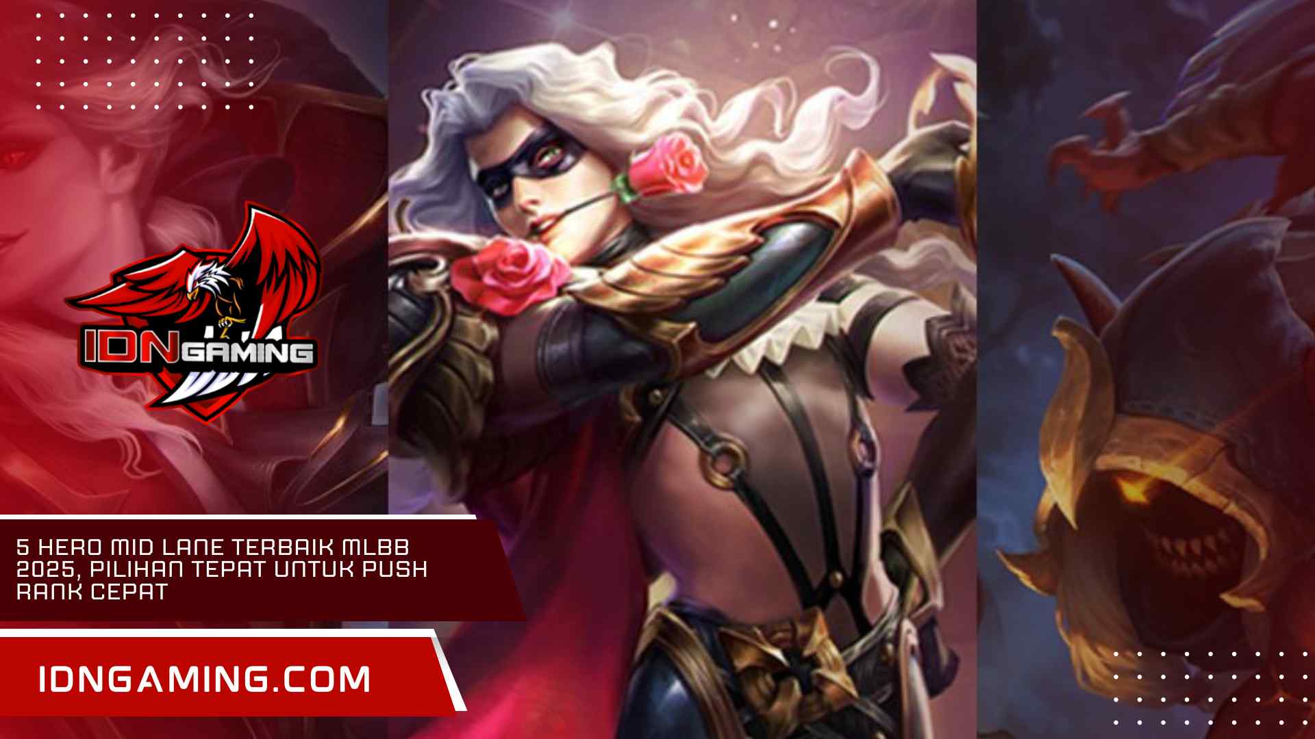 Rekomendasi hero mid lane ML paling efektif untuk solo rank.