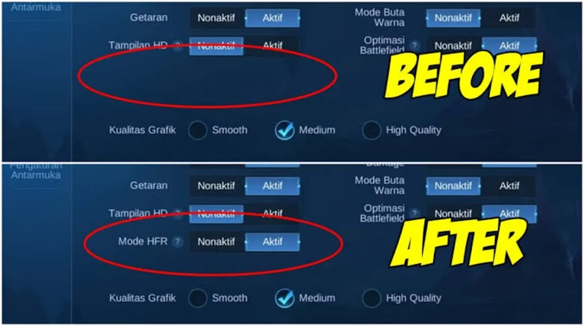 Pengaturan ML Agar Tidak Lag, Main Lancar di HP Kentang Tanpa Patah Trik setting grafis terbaik untuk main game anti lag.