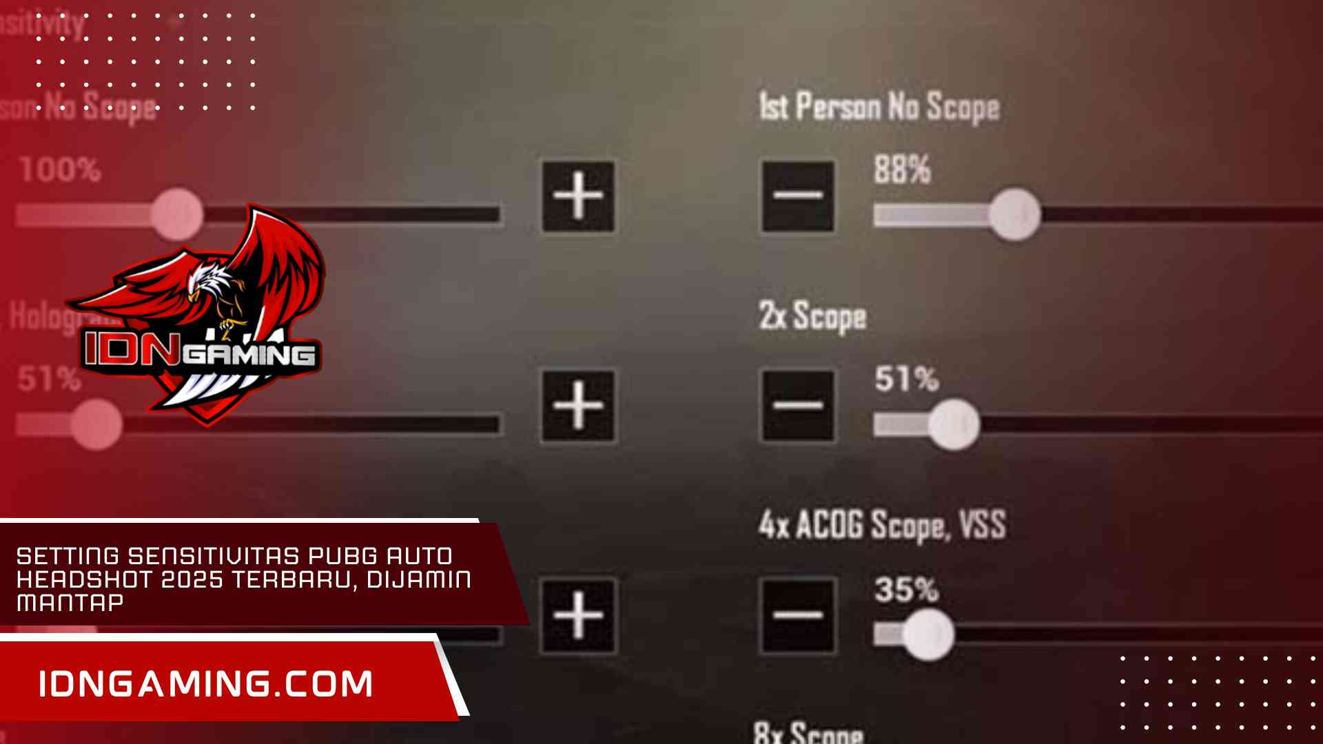 Setting Sensitivitas PUBG Auto Headshot 2025 Terbaru, Dijamin Mantap