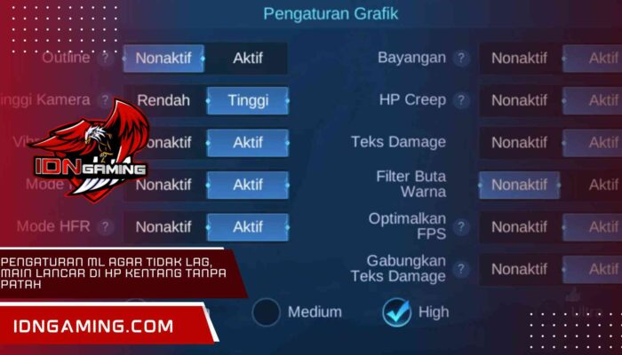 Pengaturan ML Agar Tidak Lag, Main Lancar di HP Kentang Tanpa Patah