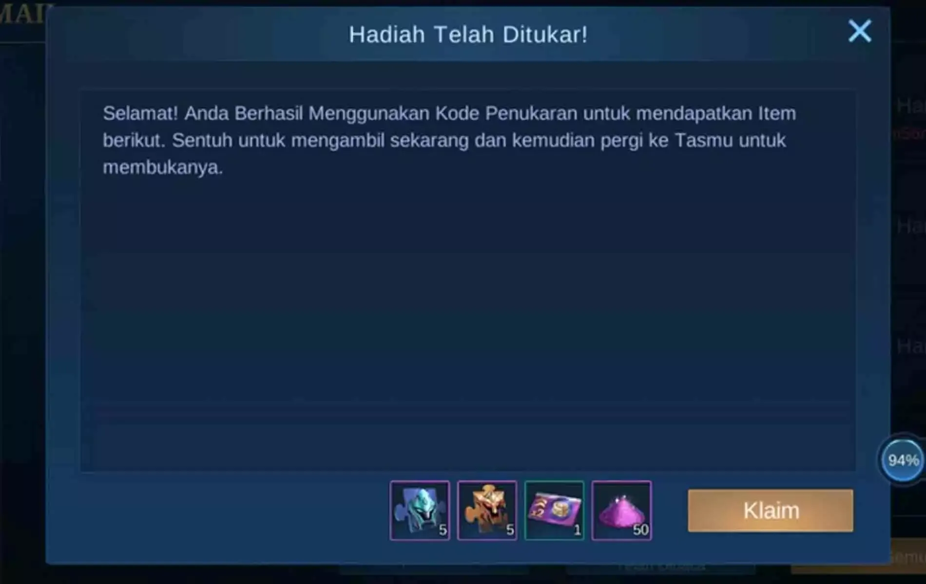 Dapatkan daftar kode terbaru yang masih aktif hari ini.