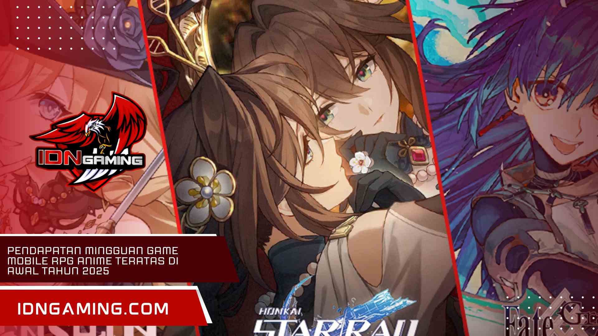 Pendapatan Mingguan Game Mobile RPG Anime Teratas di Awal Tahun 2025