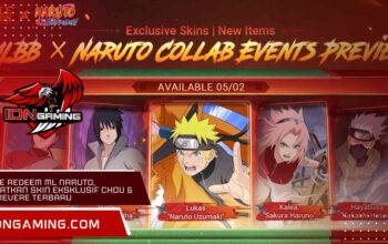 Kode Redeem ML Naruto, Dapatkan Skin Eksklusif Chou & Guinevere Terbaru