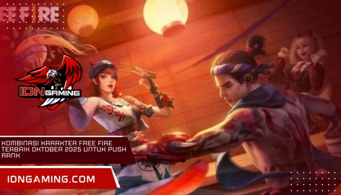 Kombinasi Karakter Free Fire Terbaik Oktober 2025 untuk Push Rank