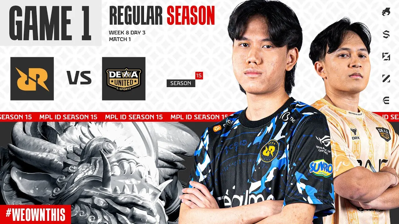 Hasil Pertarungan Terakhir RRQ vs DEWA Menuju Playoff MPL S16 Skor akhir laga penentu RRQ vs DEWA United di MPL S16.