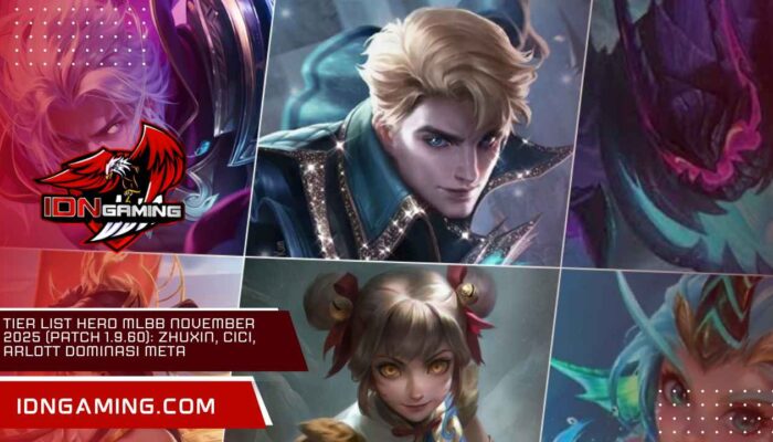 Tier List Hero MLBB November 2025 (Patch 1.9.60): Zhuxin, Cici, Arlott Dominasi Meta