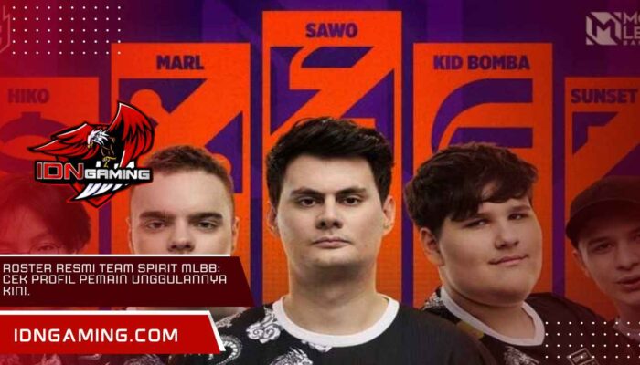 Roster Resmi Team Spirit MLBB: Cek Profil Pemain Unggulannya Kini.