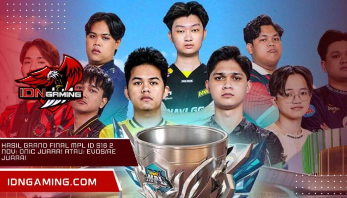 Hasil Grand Final MPL ID S16 2 Nov: ONIC Juara! Atau: EVOS/AE Juara!