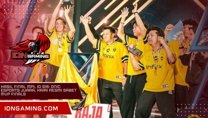 Hasil Final MPL ID S16: ONIC Esports Juara, Kairi Resmi Sabet MVP Finals
