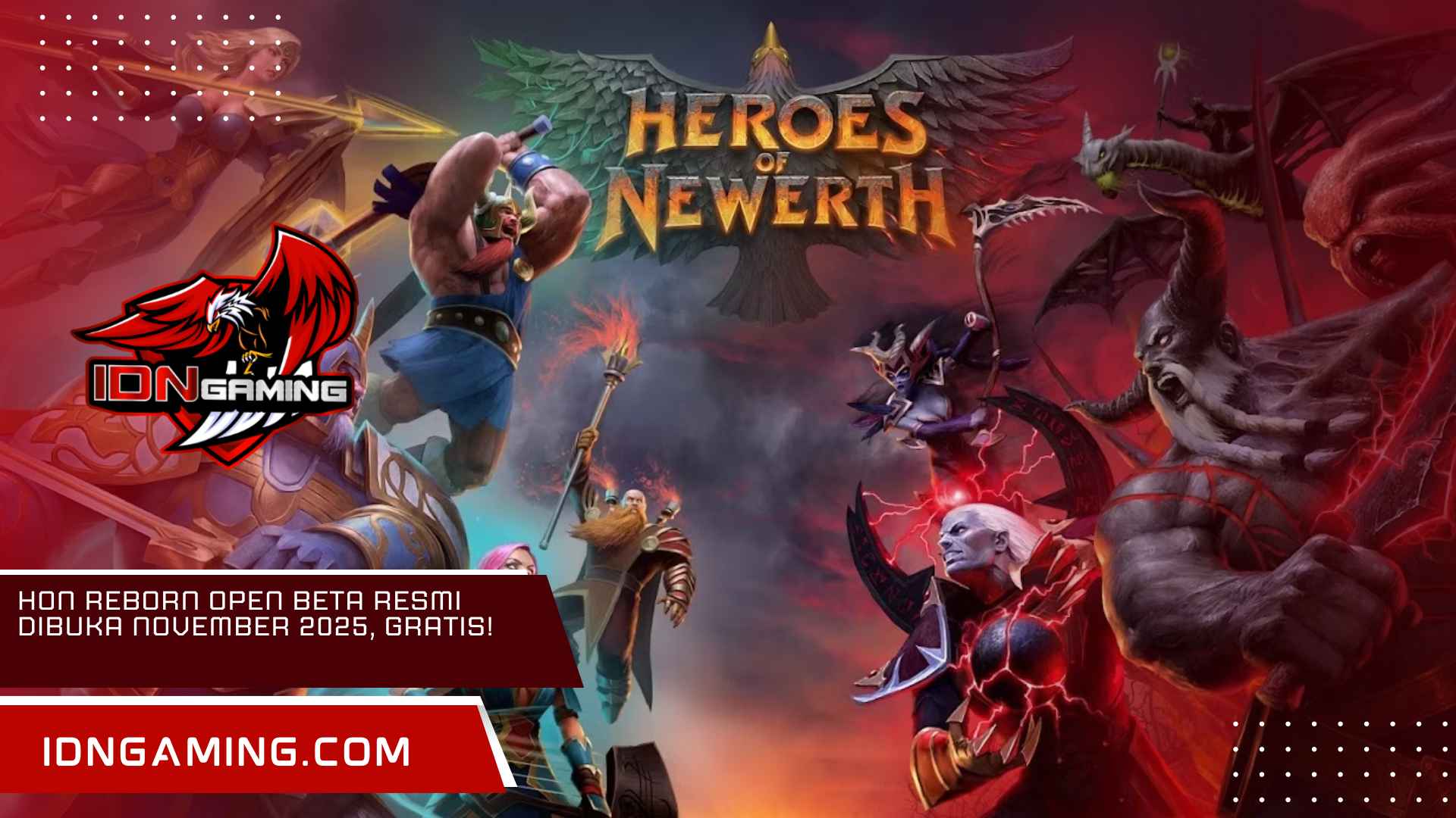 HoN Reborn Open Beta Resmi Dibuka November 2025, Gratis!