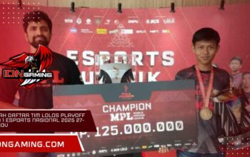 Inilah Daftar Tim Lolos Playoff Liga 1 Esports Nasional 2025 27-29 Nov Inilah Daftar Tim Lolos Playoff Liga 1 Esports Nasional 2025 27-29 Nov
