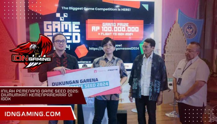 Inilah Pemenang Game Seed 2025: Diumumkan Kemenparekraf di IGDX