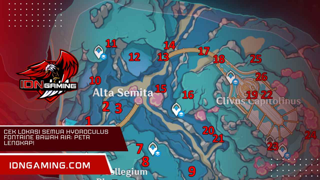 Cek Lokasi Semua Hydroculus Fontaine Bawah Air: Peta Lengkap!