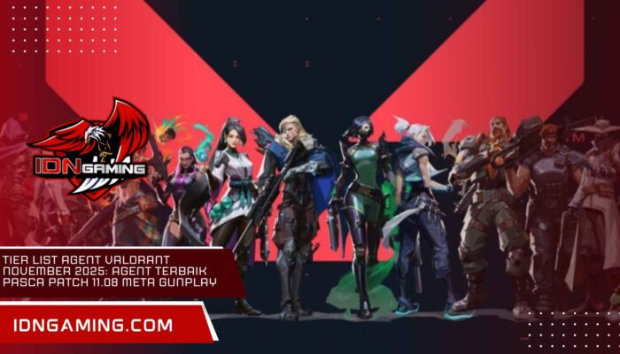 Tier List Agent Valorant November 2025: Agent Terbaik Pasca Patch 11.08 Meta Gunplay