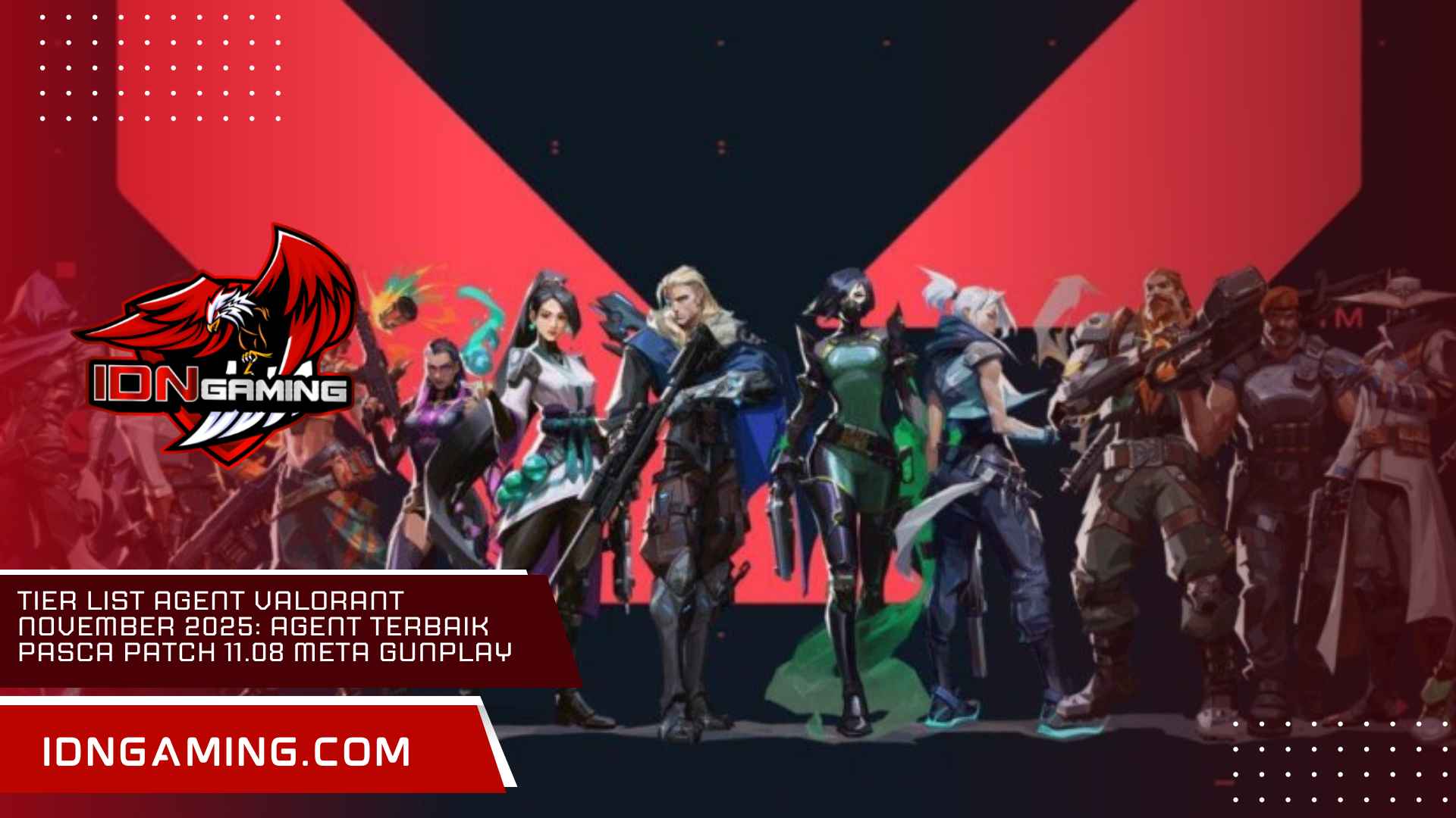 Tier List Agent Valorant November 2025: Agent Terbaik Pasca Patch 11.08 Meta Gunplay
