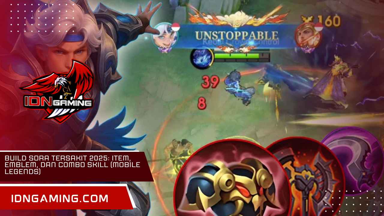 Build Sora Tersakit 2025: Item, Emblem, dan Combo Skill (Mobile Legends)