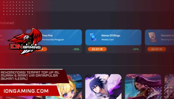 Rekomendasi Tempat Top Up ML Murah & Aman via Dana/Pulsa (Bukan Ilegal)