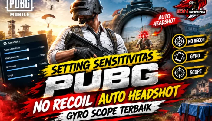Setting Sensitivitas PUBG No Recoil Auto Headshot Gyro Scope Terbaik