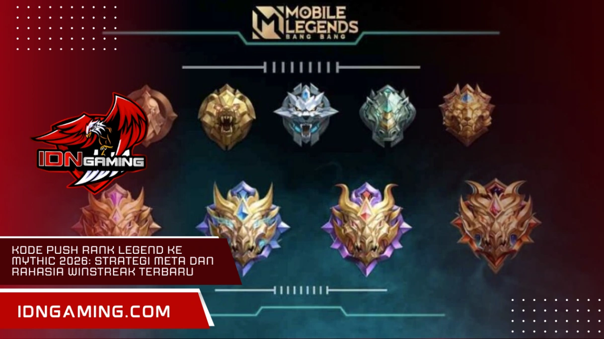 Kode Push Rank Legend ke Mythic 2026: Strategi Meta dan Rahasia Winstreak Terbaru