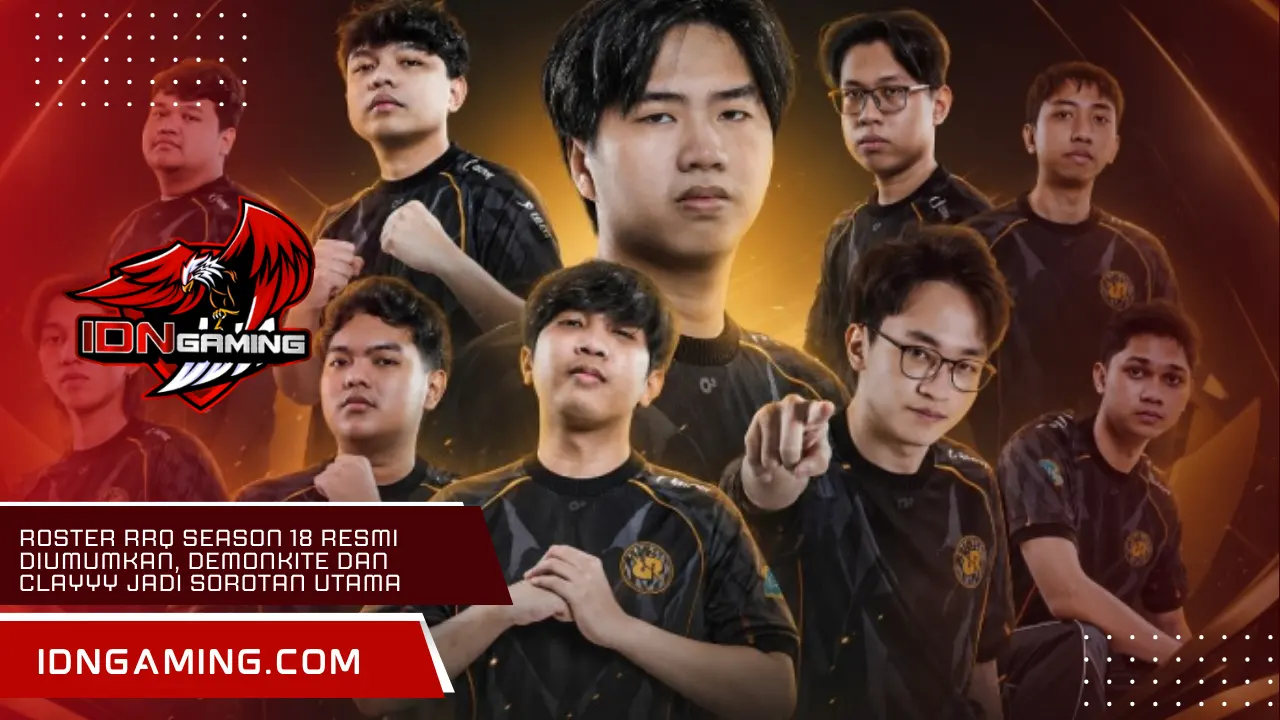 Roster RRQ Season 18 Resmi Diumumkan, Demonkite dan Clayyy Jadi Sorotan Utama