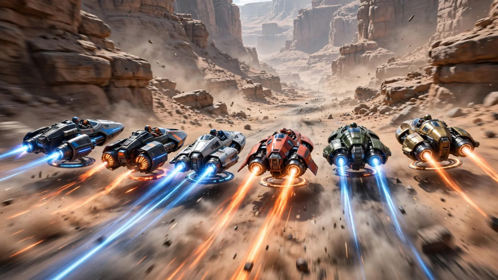 Star Wars: Galactic Racer Gandakan Kapasitas Multiplayer Jadi Enam Aksi balap anti-gravitasi Star Wars: Galactic Racer yang kini siap tampung enam pemain sekaligus