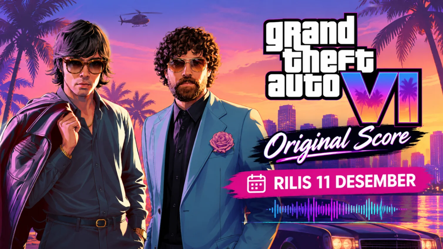 GTA 6 Original Score Rilis 11 Desember Garapan Justice Duo