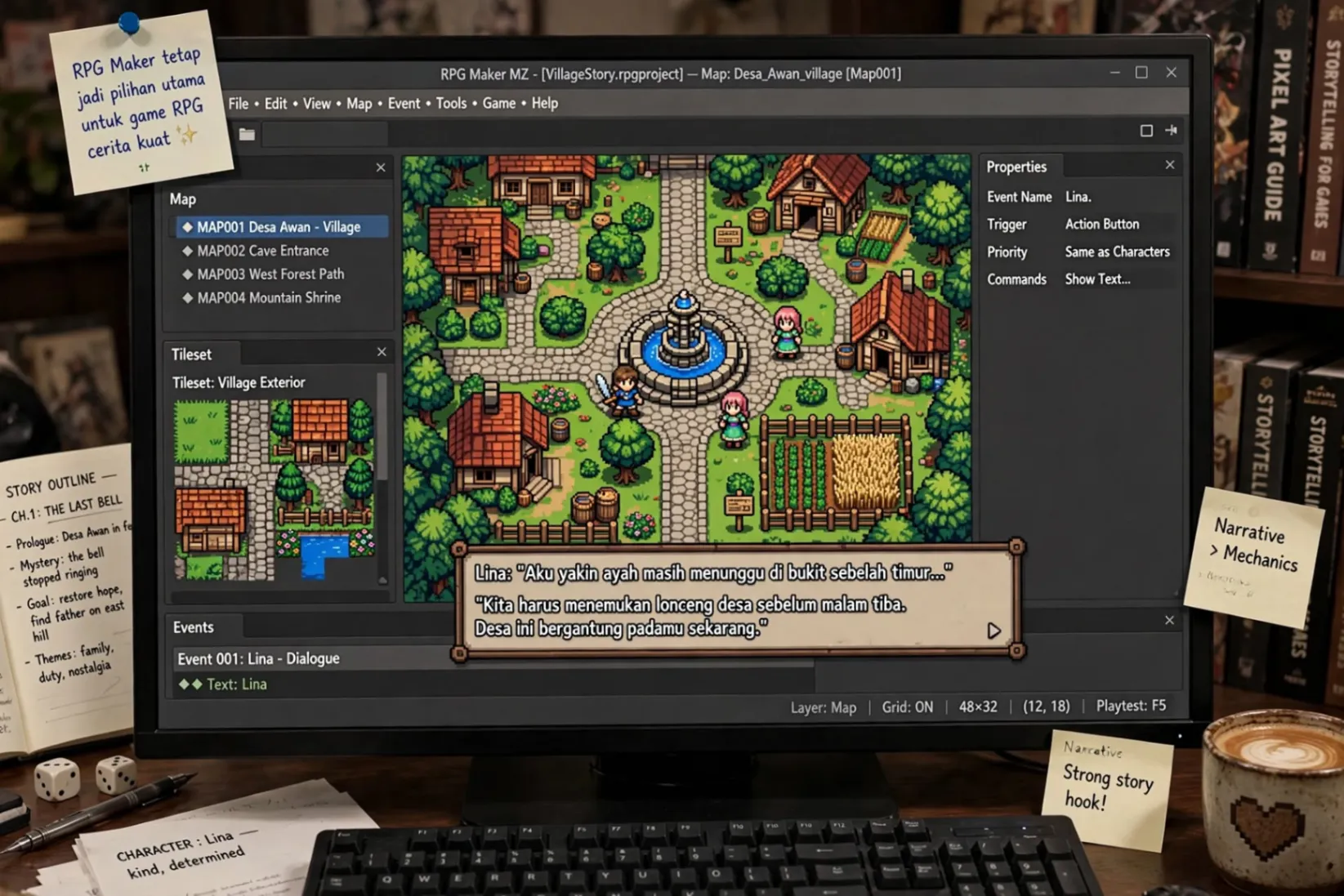 7 Aplikasi Pembuat Game Tanpa Coding Terbaik 2026 RPG Maker tetap jadi pilihan utama untuk game RPG cerita kuat