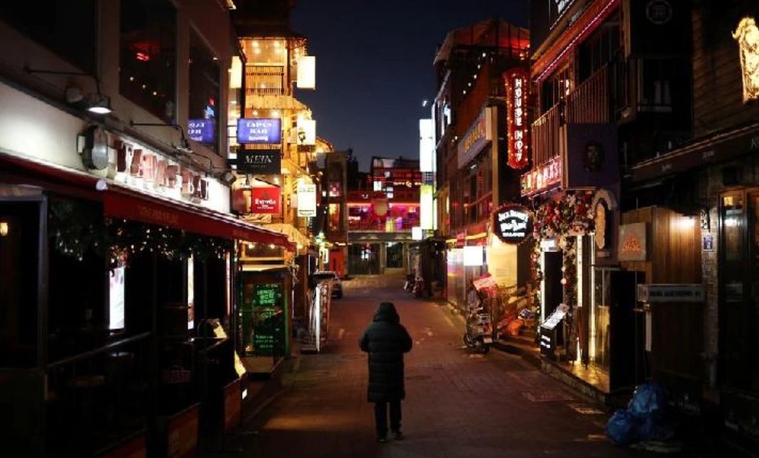 Suasana gang Itaewon yang menjadi lokasi tragedi 2022