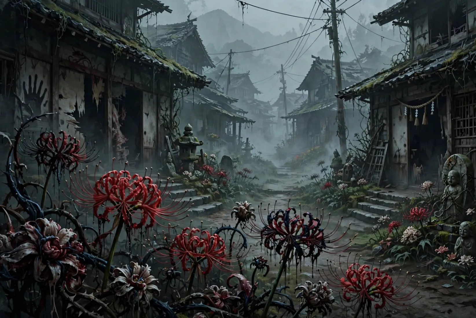Visual mencekam Silent Hill f yang jadi bagian first wave sukses Konami