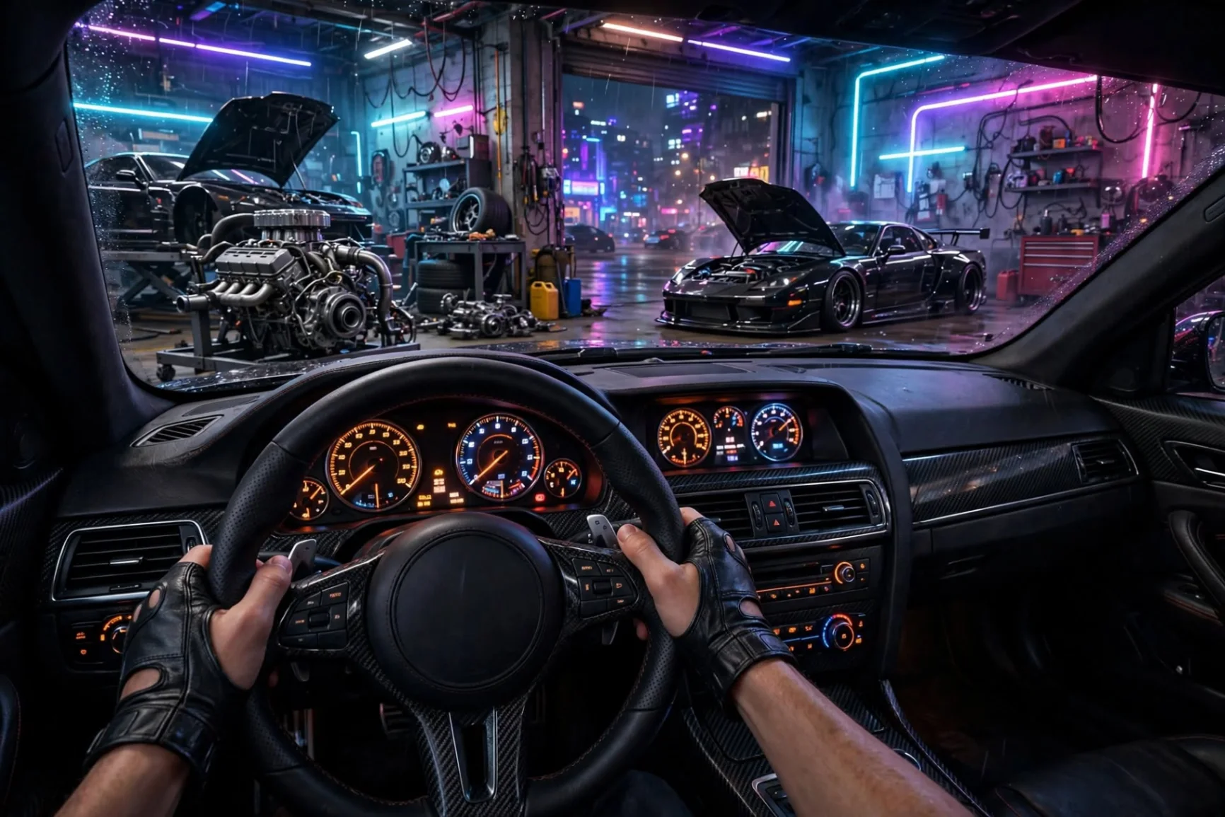 Sistem tuning mesin dan balapan jalanan dengan sudut pandang first-person yang muncul di bocoran.